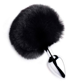 Plug Anal Grande Cola de Conejo Negra Plug Anal Grande Cola de Conejo Negra  | Ts Mayorista | Sex Shop Ma...