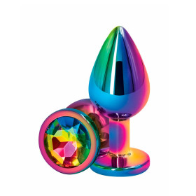 Plug Anal Acero Tornasol Mediano Perla Arcoiris 8 x 3.5 cm. Plug Anal Acero Tornasol Mediano Perla Arcoiris 8 x 3.5 cm.  | Ts M...