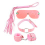 Kit Bondage BDSM 4 Piezas Rosa  | Ts Mayorista | Sex Shop Mayorista
