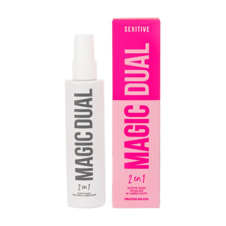 Gel Para Masajes Y Lubricante Magic Dual - Frutos Rojos 100ml  | Ts...