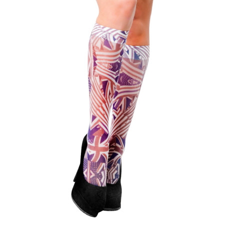 Medias de Lycra 3/4 Banderas 4Bidden  | Ts Mayorista | Sex Shop May...