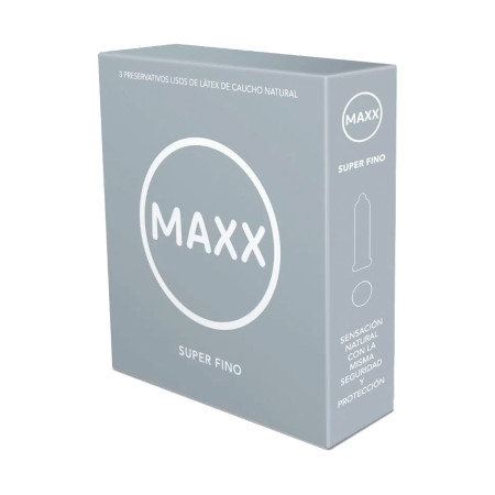 Preservativos Super Fino x3 Lisos Maxx  | Ts Mayorista | Sex Shop M...
