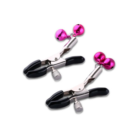 Pinzas para Pezones con Doble Cascabel Púrpura  | Ts Mayorista | Se...