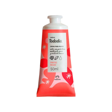 Crema Nutritiva para Manos Tododia Frutas Rojas 50ml Natura  | Ts M...
