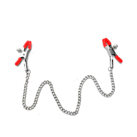 Pezoneras Con Pinzas y Cadena  | Ts Mayorista | Sex Shop Mayorista