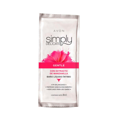 Baño Líquido Íntimo Gentle| Simply Delicate 8ml Avon  | Ts Mayorist...