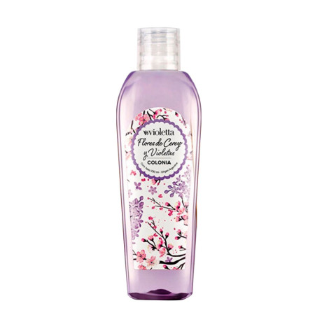 Agua de Colonia Femenina Flores de Cerezo y Violetas 230ml Violetta...