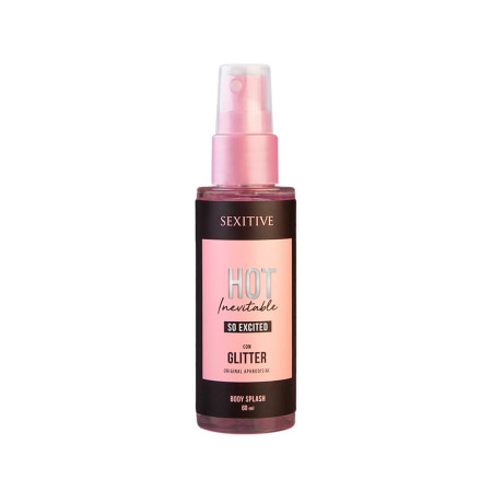 Body Splash Hot Inevitable So Excited con Glitter | 60ml Sexitive  ...