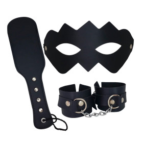 Kit Bondage BDSM 3 Piezas Negro  | Ts Mayorista | Sex Shop Mayorista