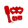 Kit Bondage BDSM 3 Piezas Rojo  | Ts Mayorista | Sex Shop Mayorista