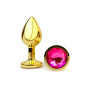 Plug Anal S Dorado Perla Fucsia  | Ts Mayorista | Sex Shop Mayorista