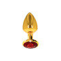 Plug Anal S Dorado Perla Rojo  | Ts Mayorista | Sex Shop Mayorista