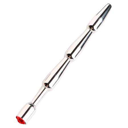 Plug de Uretra Metal Joya Roja  | Ts Mayorista | Sex Shop Mayorista