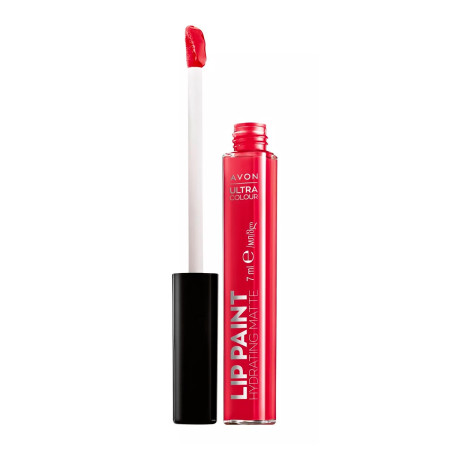 Labial Líquido Lip Paint Hidratante Semi Matte Lady in Red Avon  | ...