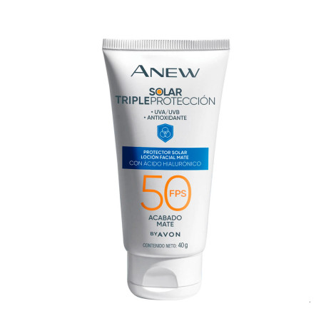 Protector Solar FPS 50 Acabado Matte 40g Anew Avon  | Ts Mayorista ...