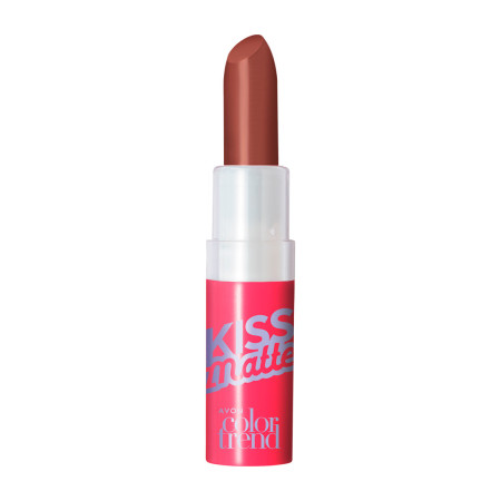 Lápiz Labial Kiss Matte Mocca Clásico Color Trend Avon  | Ts Mayori...