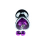 Plug Anal Pequeño Joya de Corazón y Cascabel Violeta