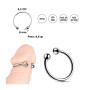 Anillo Peneano de Metal Mediano 3,2 cm  | Ts Mayorista | Sex Shop M...