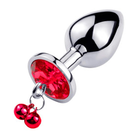 Plug Anal Pequeño Joya Roja y Cascabel 7 x 3,2 cm Plug Anal Pequeño Joya Roja y Cascabel 7 x 3,2 cm  | Ts Mayorista |...