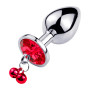 Plug Anal Pequeño Joya Roja y Cascabel 7 x 3,2 cm  | Ts Mayorista |...