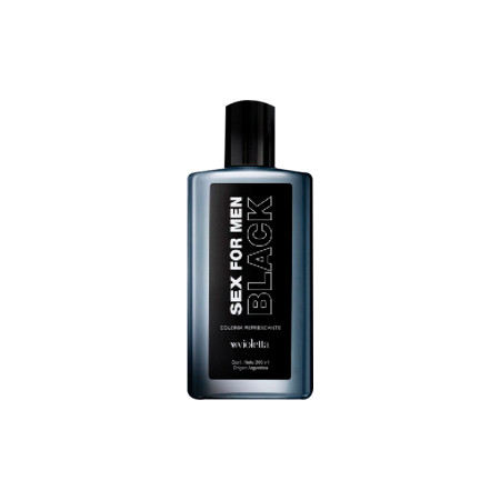 Colonia Refrescante Masculina Sex For Men Black 260 ml Violetta  | ...